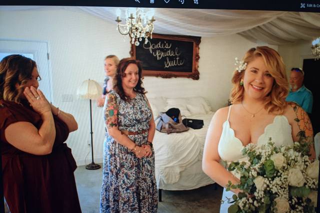 Helping Bride Jade get ready