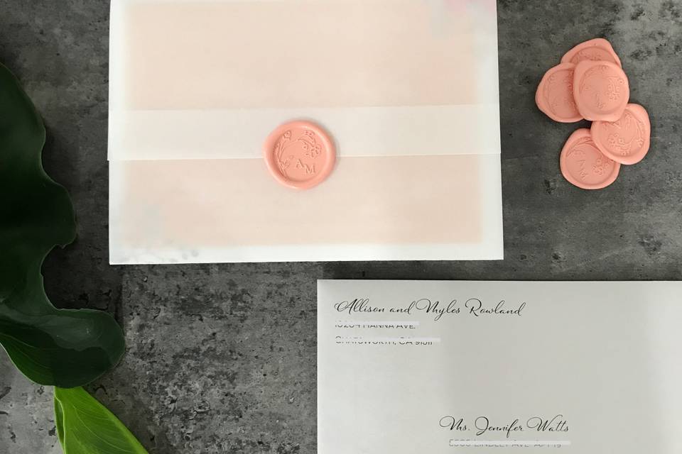 Vellum and wax seal