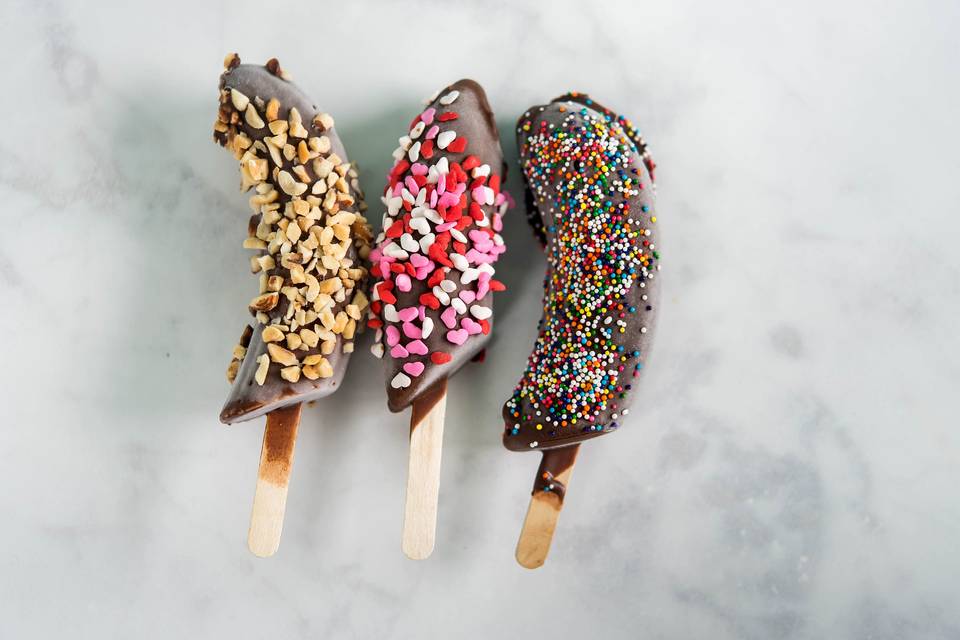 Frozen Chocolate Dipped Banana