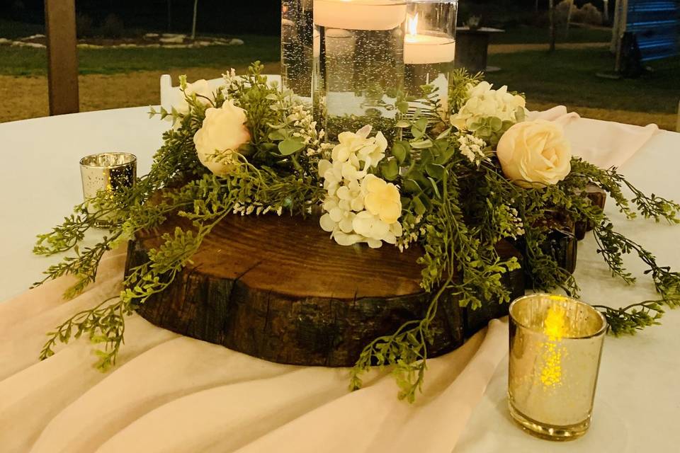 Wood Cookies with garland