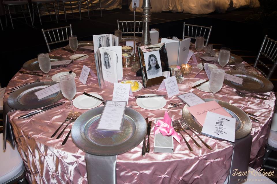 Table Set up with Details