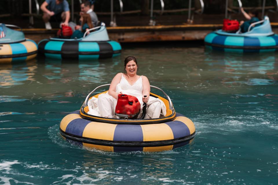 Bumper boat bride