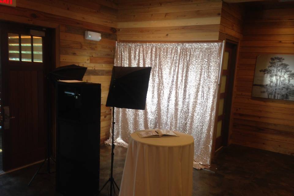 Photo booth area