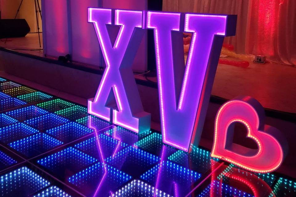 XV LED Letters