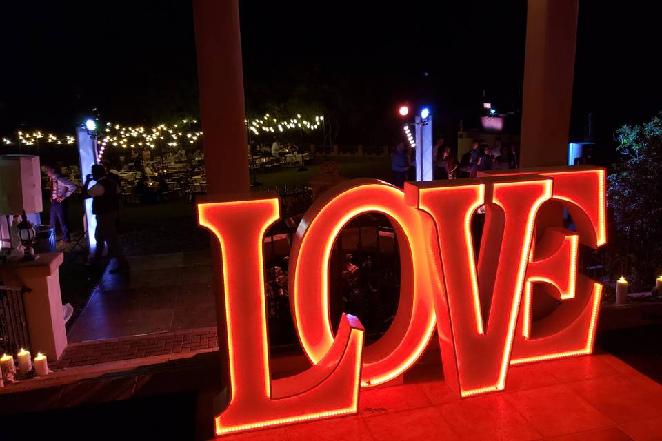 LOVE LED Letters