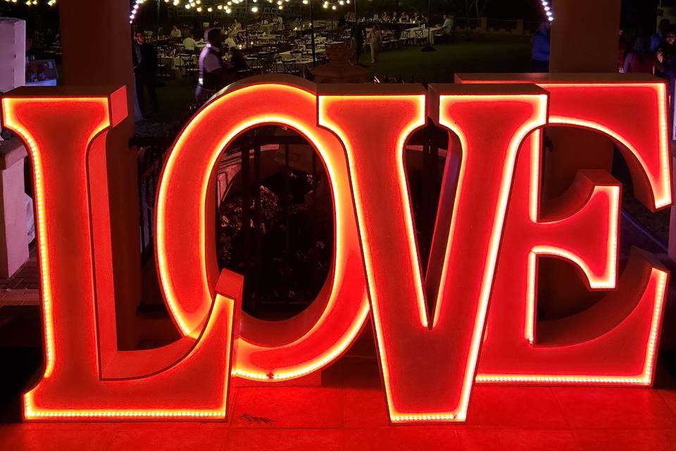 LOVE LED Letters