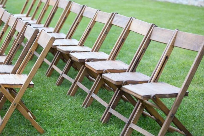 Wooden chairs