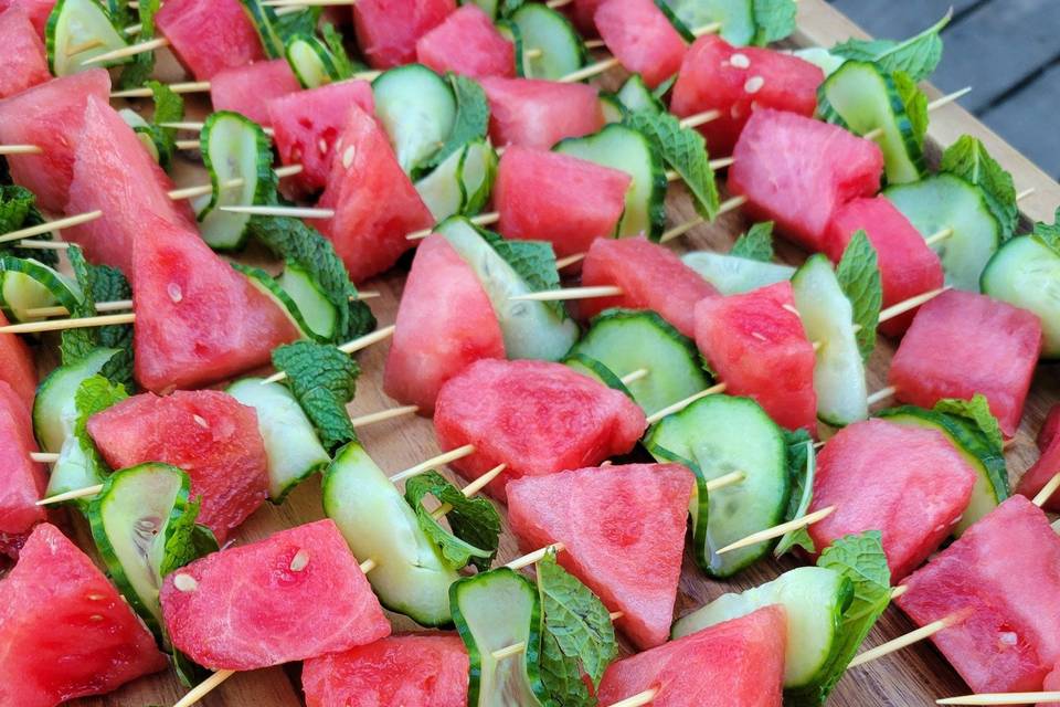 Watermelon skewers