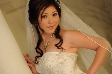 Bridal hair & make-up by Amy Tevis
