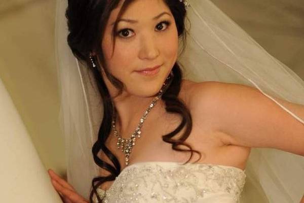 Bridal hair & make-up by Amy Tevis