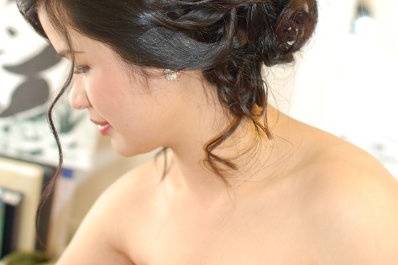 Bridal hair & make-up by Amy Tevis