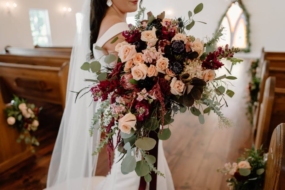 Bridal shots in the Chapel