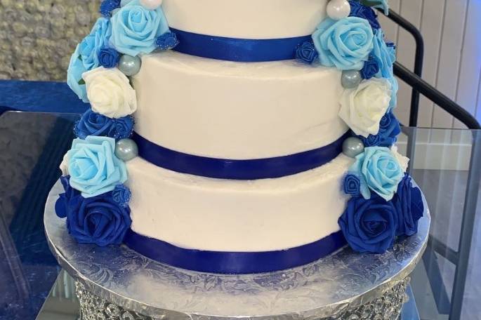 4 TIER WEDDING CAKE