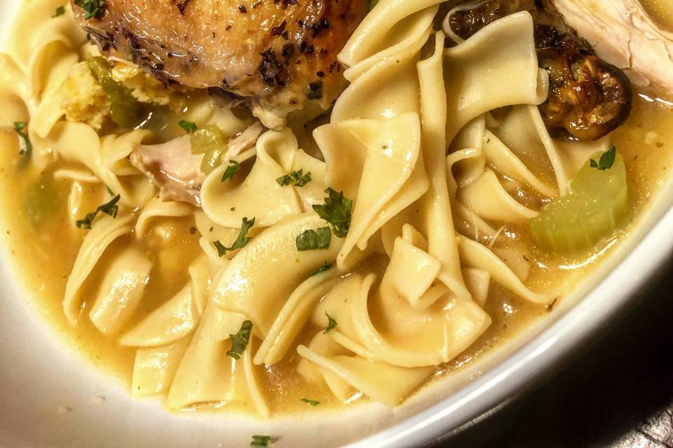 Roasted Chicken and Noodle