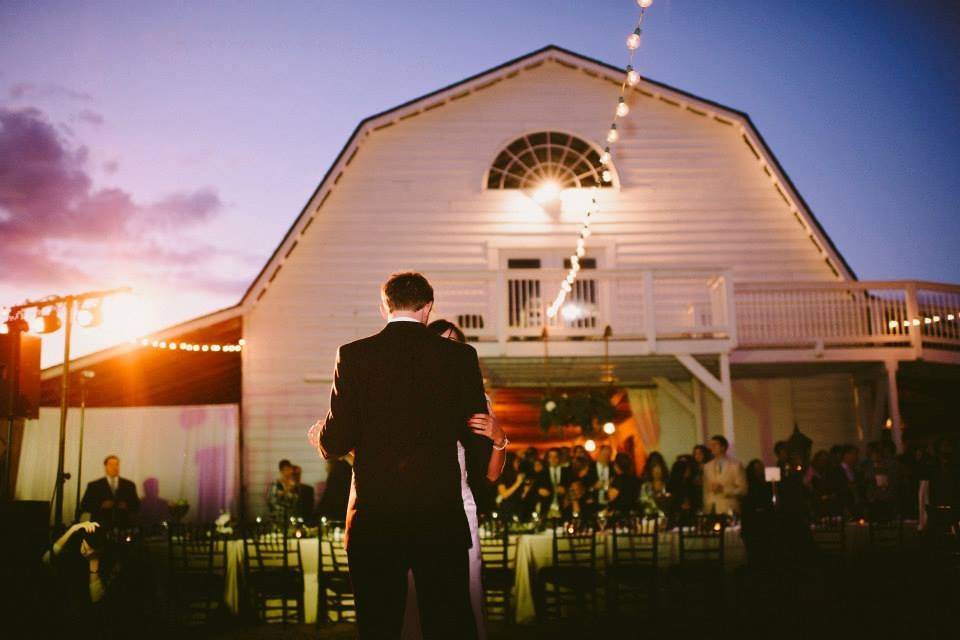 First dance at sunset