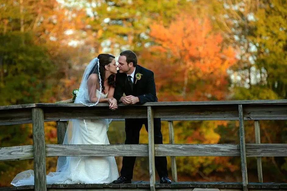 Newlyweds on the boardwalk