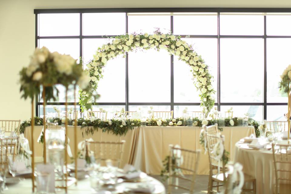 Overlook Room Floral Arch