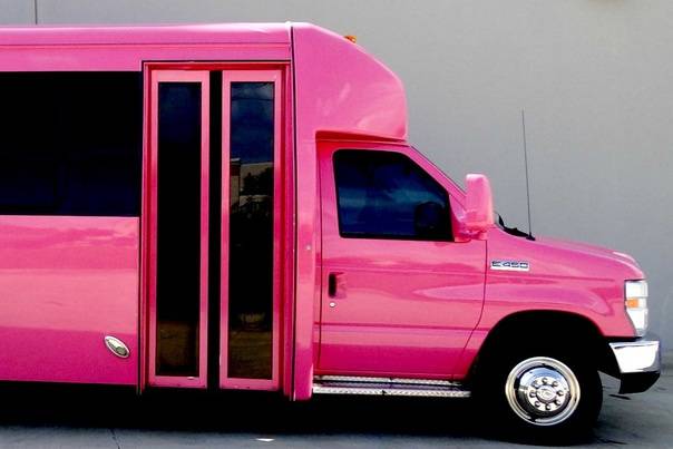 Pink Limo Bus