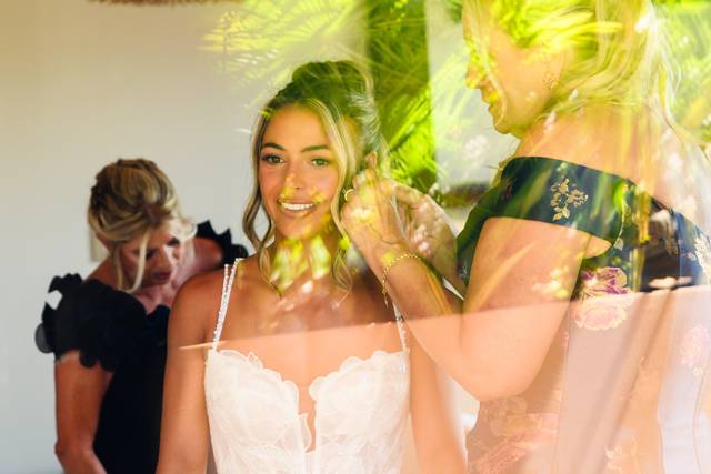 Getting ready bride