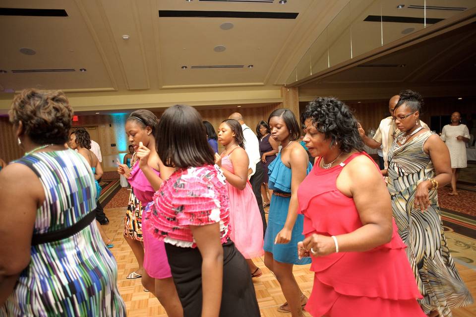 Ladies enjoying the dance floor