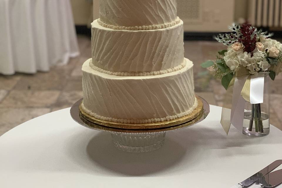 Textured Wedding cake