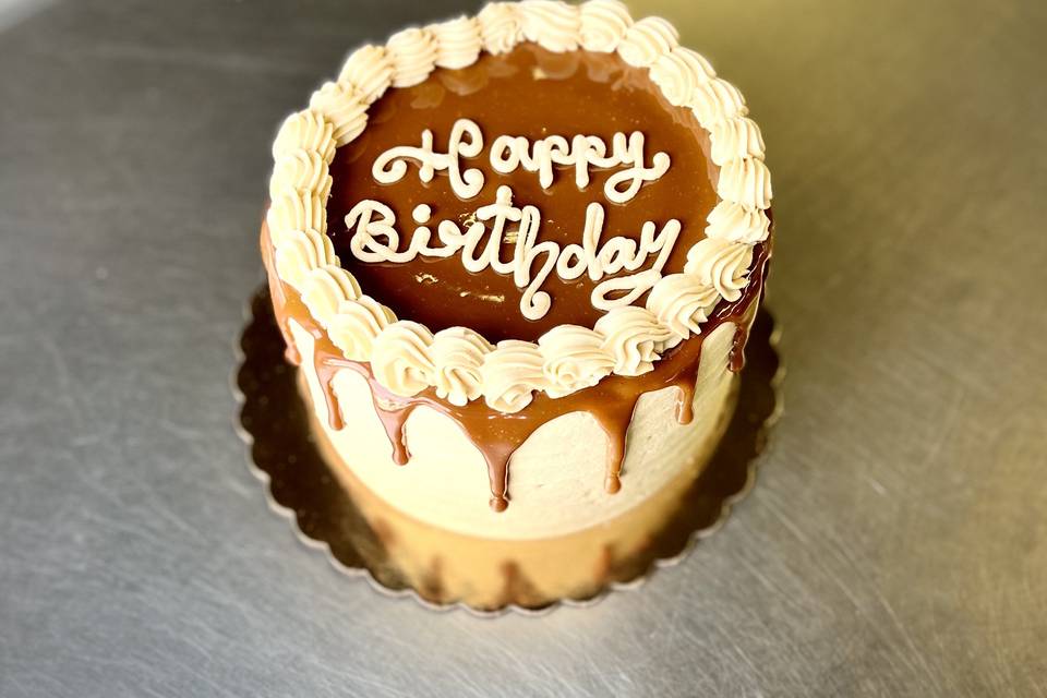 Birthday drip cake