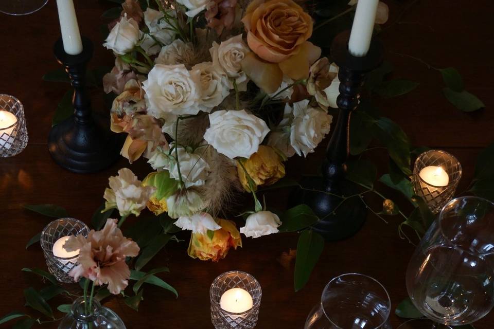 Floral tablescapes