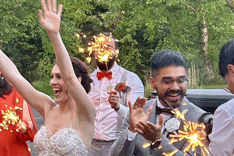 Sparkler Sendoff