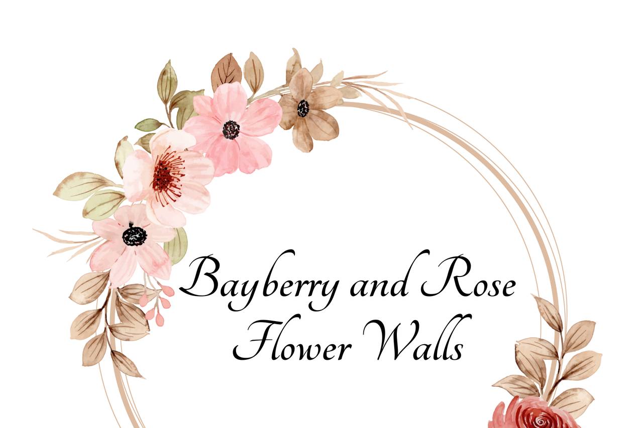 Bayberry and Rose Flower Walls - Wedding Decor & Lighting - New Freedom ...