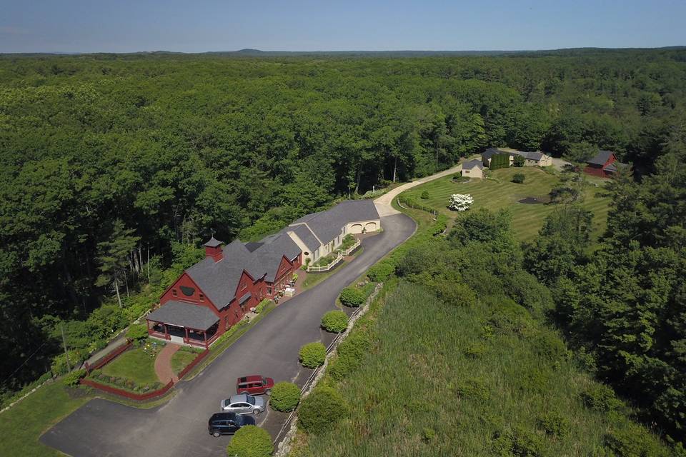 Drone image of entire property
