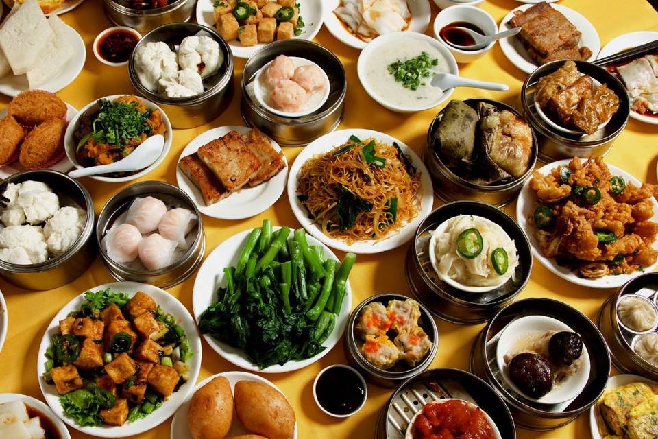 Chinese food display