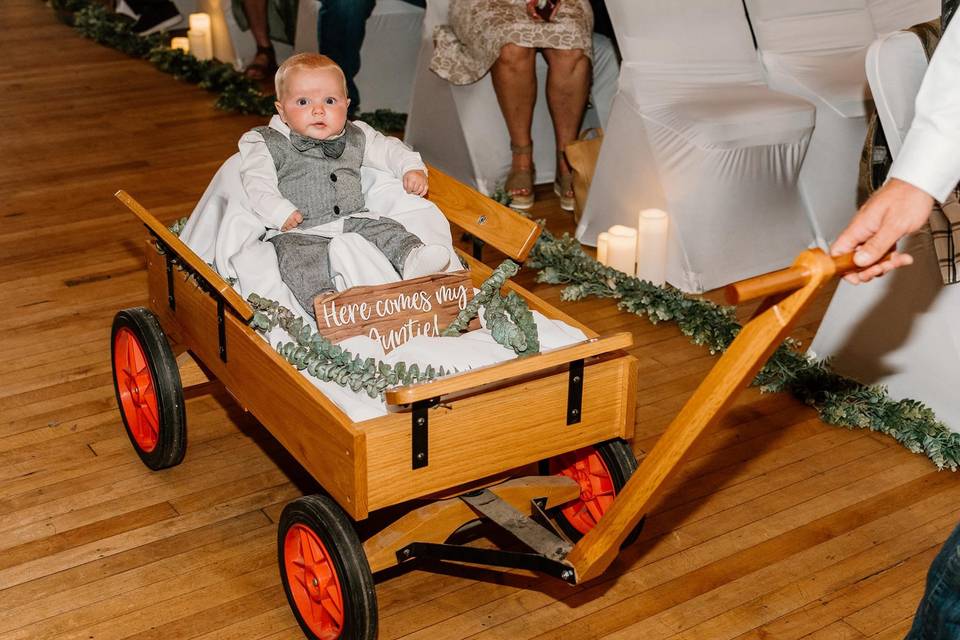 We love babies in weddings!