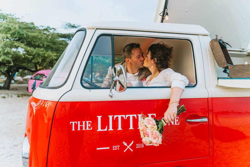 Kissing in the Volkswagen van