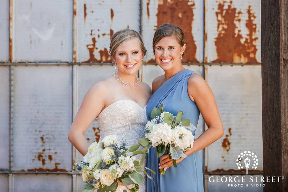 Bride and Bridesmaid