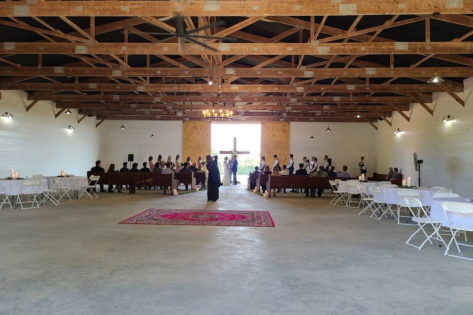 Ceremony and reception space