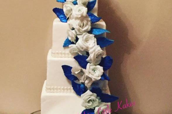 Flower ladder Wedding Cake