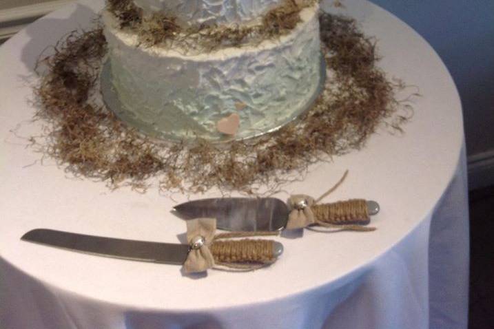 3-tier fruit wedding cake