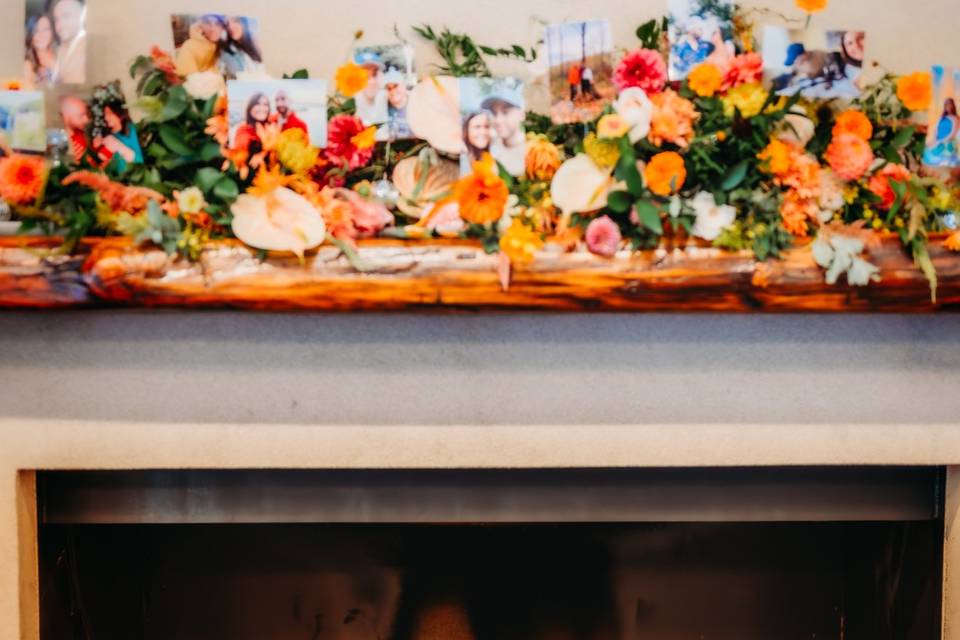 Fireplace candles