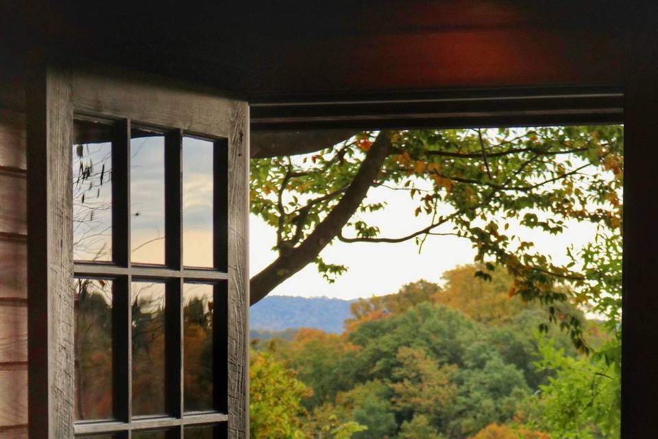 Front door view from cabin