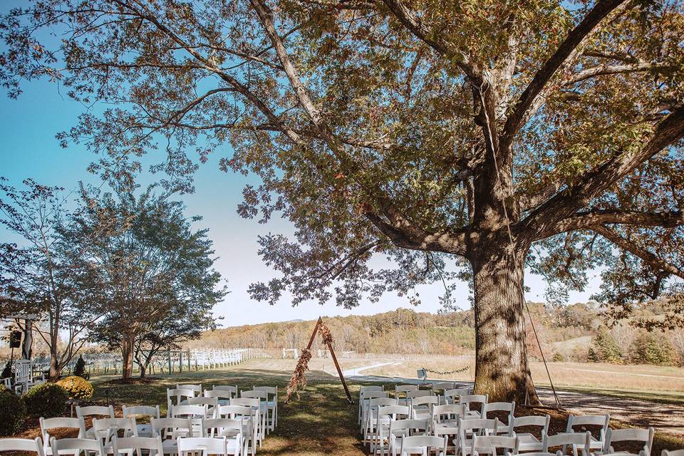 A fall ceremony