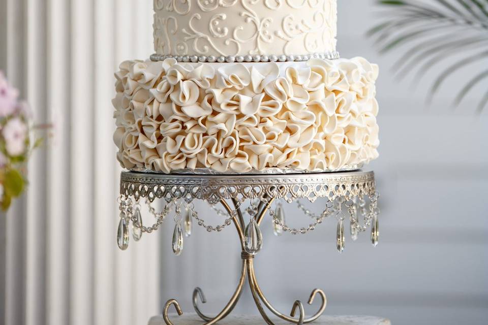 Silver Sequins and ruffles