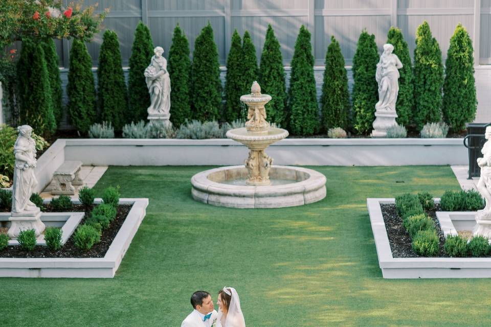 Garden reception in downtown c