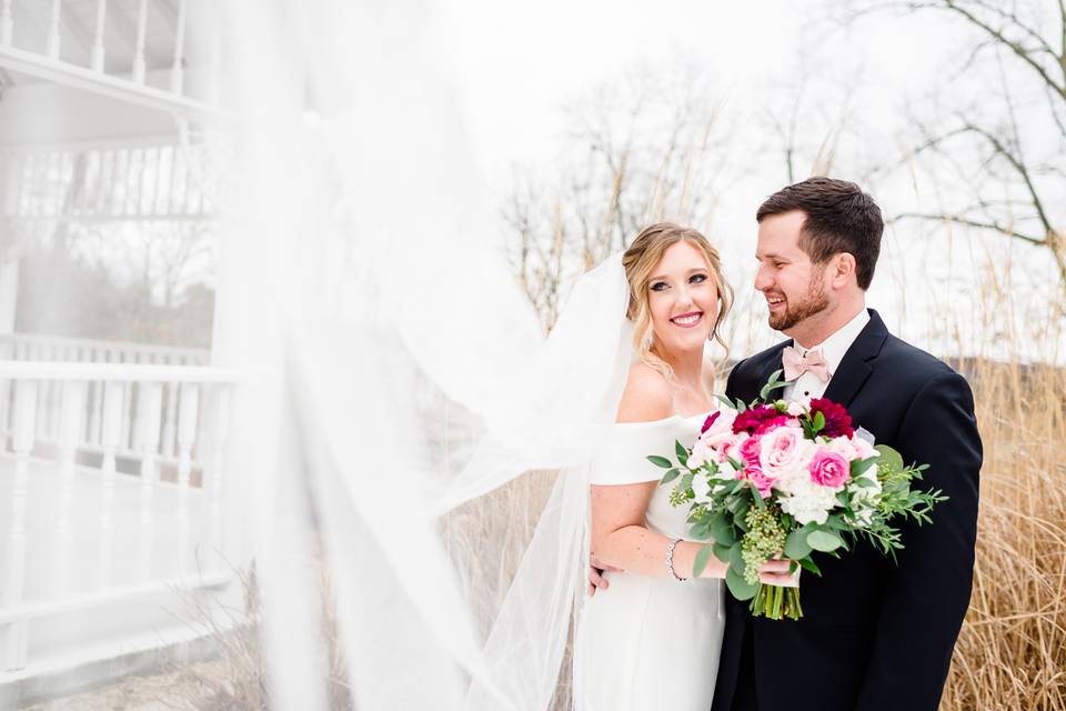 Winter  tennessee wedding