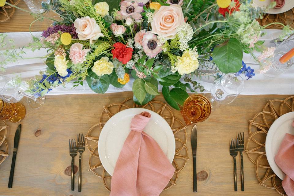 Long Table centerpiece