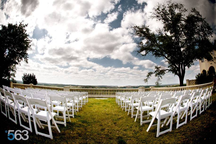 Wedding ceremony stage