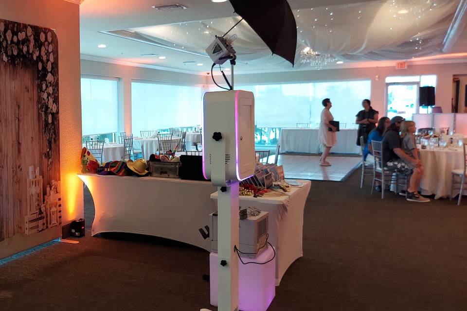 Open air booth