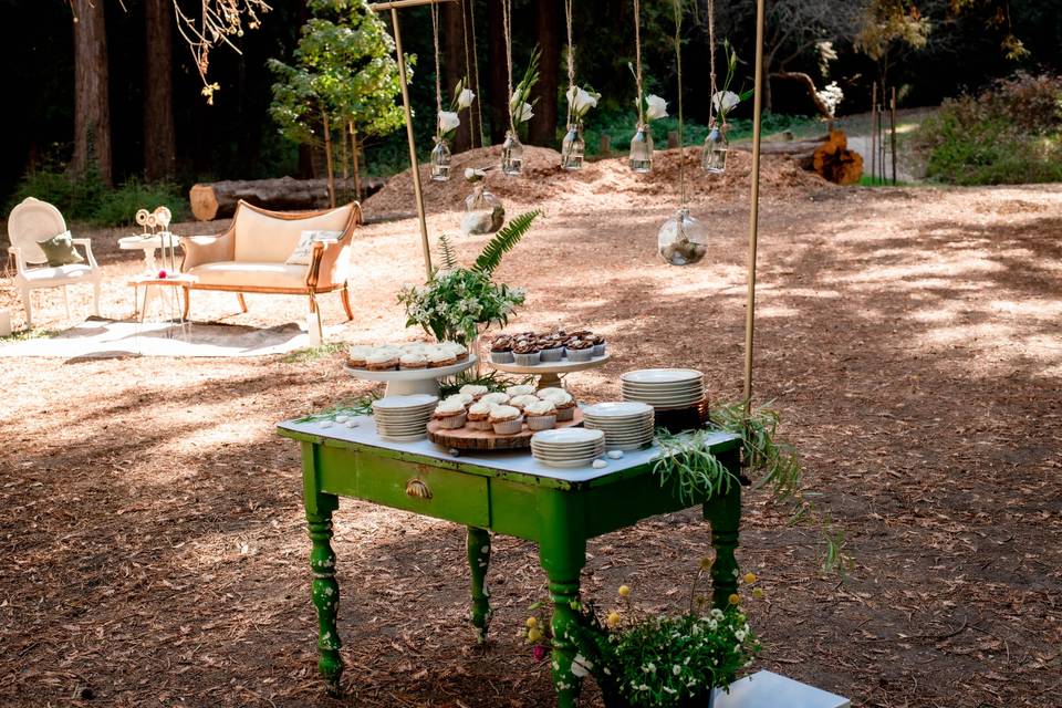 Rustic farm table