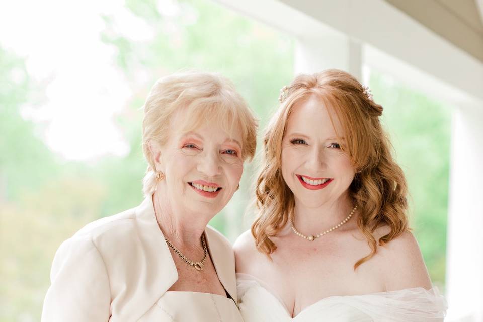 Beautiful Mother and Daughter