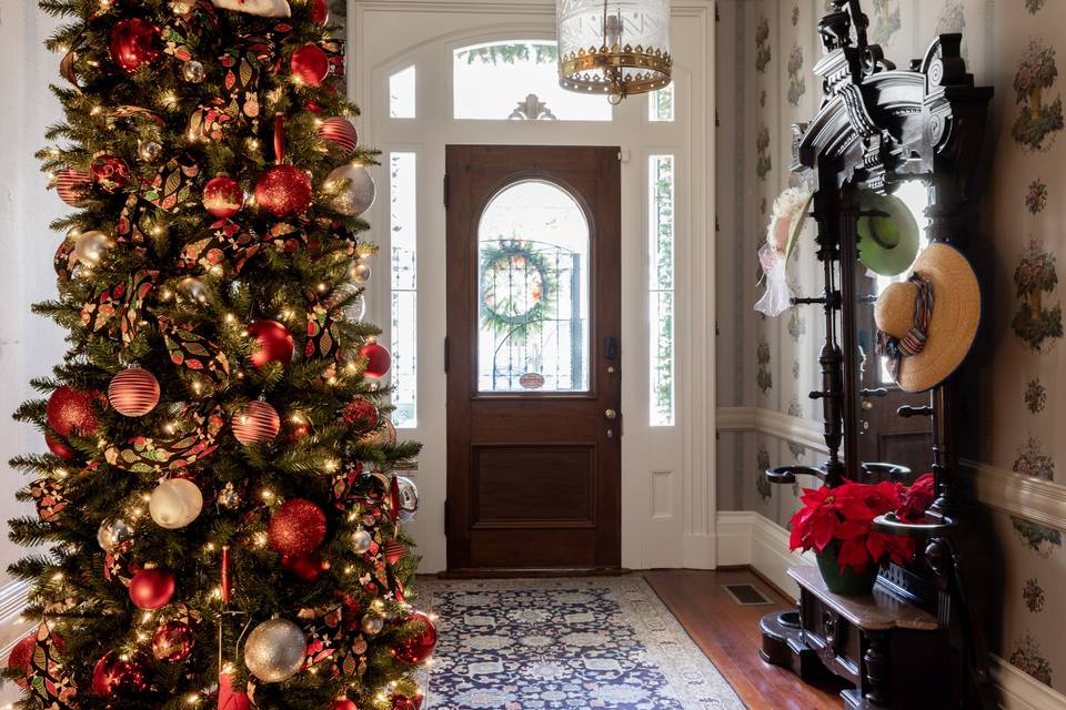 Foyer decorated