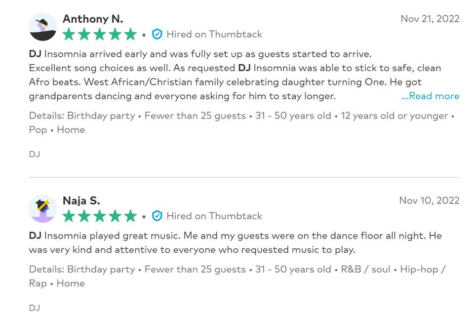 Reviews